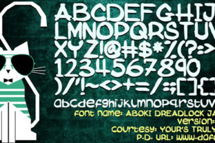 Aboki Dreadlock Jam Suya: A Bold Script Font That Stands Out—Not Just in Theory
