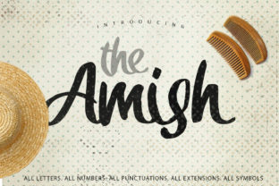 Amish Font: A Bold Handwritten Script for Campaign Clarity