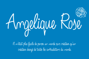Angelique Rose: A Handwritten Font That Feels Like a Thoughtful Signature