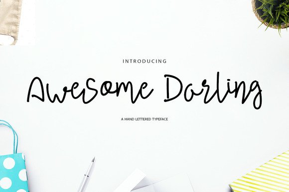 Awesome Darling Script Font for Handmade Creators
