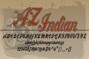 AZ Indian Font: Vintage Charm for Real Business Branding