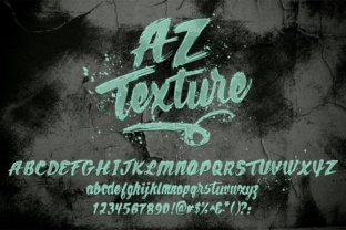 AZ Texture: A Brushed Handwritten Script Font That Feels Human