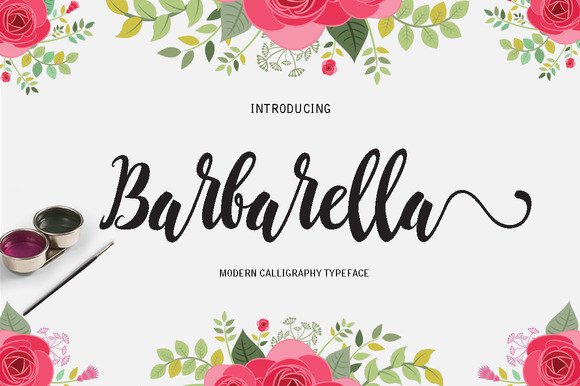 Barbarella: A Romantic Script Font for Editorial Design