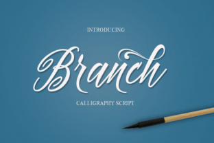 Branch Font: A Modern Calligraphy Typeface for Real Business Branding