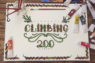 Climbing: A Floral Script Font for Thoughtful Editorial Design