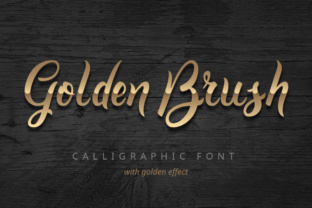 Golden Brush: A Handmade Script Font That Elevates Real Business Branding
