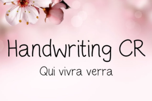 Handwriting CR: A Refined Script Font for Editorial Design