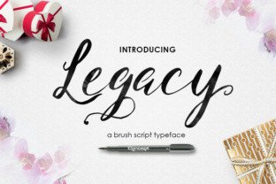 Legacy Brush: A Friendly, Flourished Font for Real Small Businesses