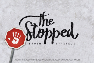 The Stopped: A Handbrushed Script Font for Real Crafters