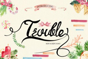 Trouble: A Refined Script Font for Editorial Design