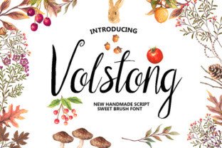 Volstong: A Handmade Sweet Brush Font That Elevates Real Branding