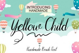 Yellow Child: A Handmade Script Font That Elevates Digital Branding